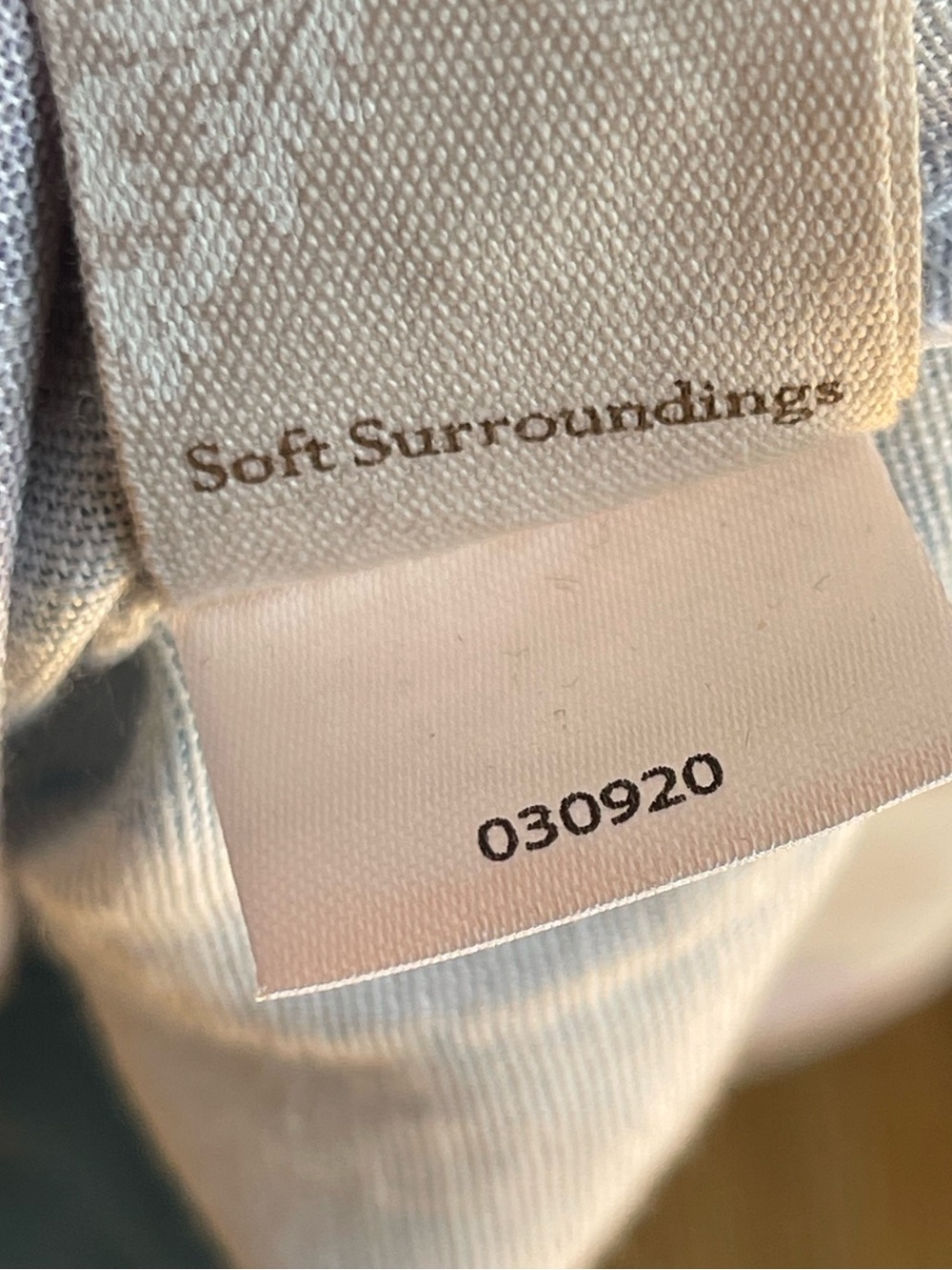 NWT Soft Surroundings XL Wearable Art Watercolor Linen Blend Midi Dress Pockets - Picture 8 of 8